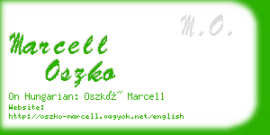 marcell oszko business card